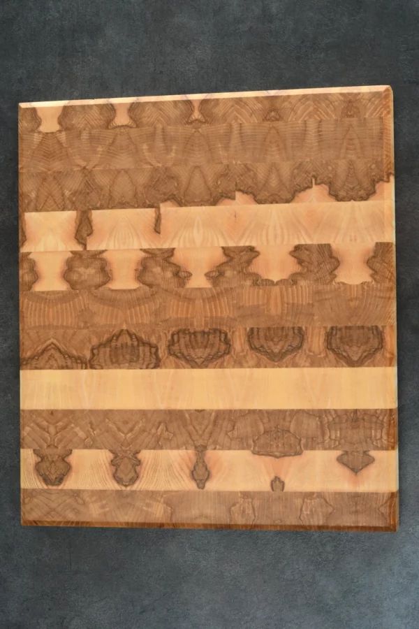 planche bois de bout vu dessus Planche à découper en bois de bout